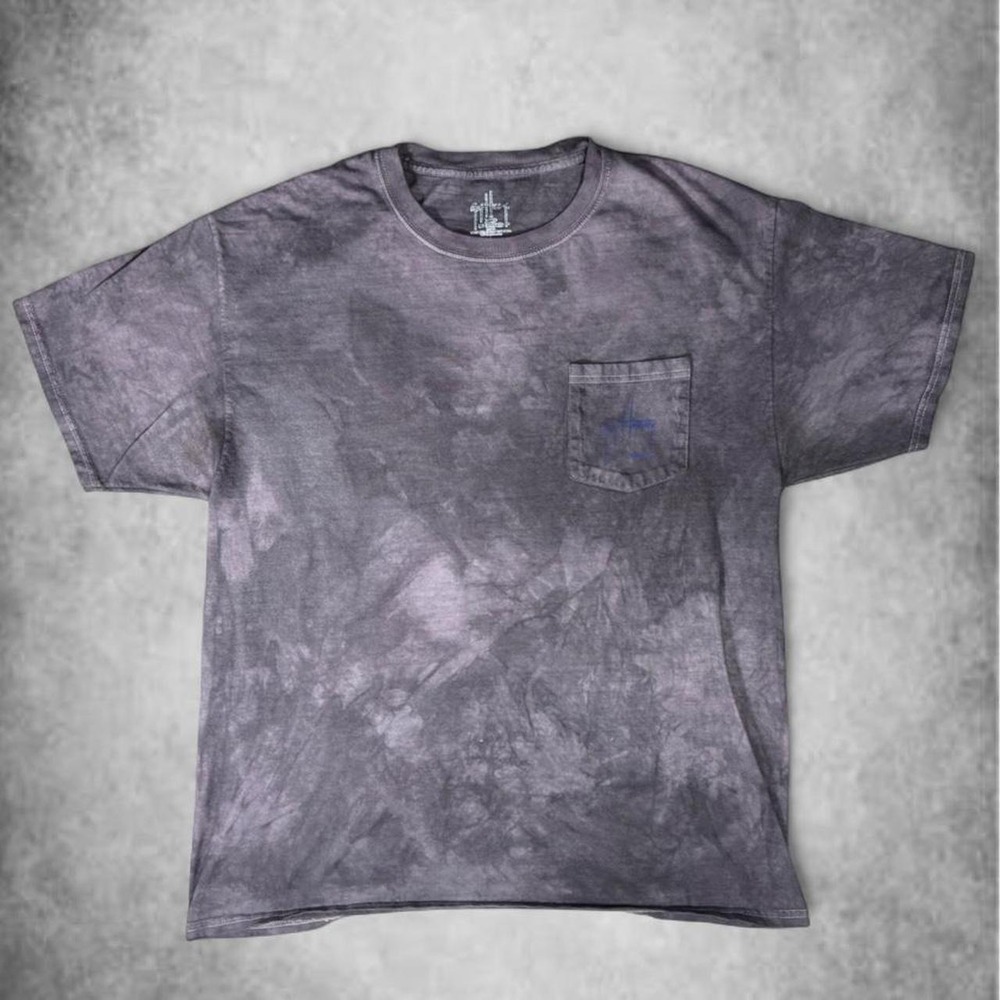 The Mountain Coastal Lighthouses Saltwater Fish Tie Dye Pocket T-Shirt Mens XL